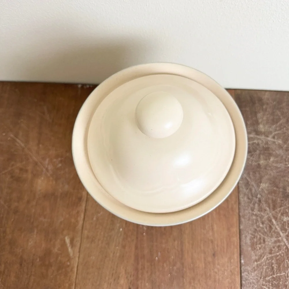 Pfaltzgraff Remembrance 2 quart Stoneware‎ Cream Pink Floral Canister Kitchen
